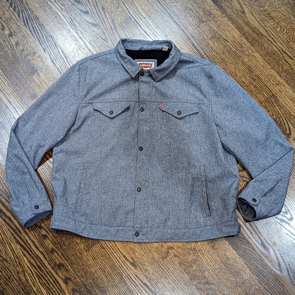 Levi's Levi Strauss & Co Men's Down Collar Trucker Jacket - Grey, 2XL - Picture 4 of 10